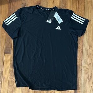 adidas running Black OTR B Tee Short-Sleeve Athletic Tee